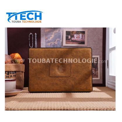 Étui Macbook, étui rigide en cuir rétro pour Macbook 2022-2026 Air 13