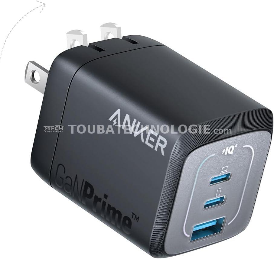 Anker Prime 67W GaN – 3 ports – Sans écran