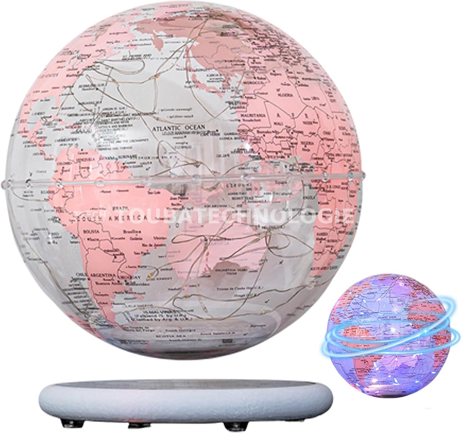 Globe terrestre décoratif transparent