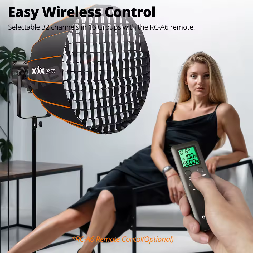 Godox SL200II Bi 200W 2800-6500K Éclairage vidéo LED bicolore