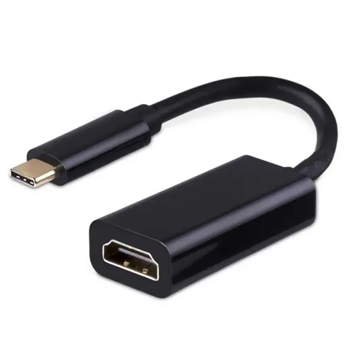 Câble Adaptateur USB C Type C Mâle vers HDMI Femelle Noir