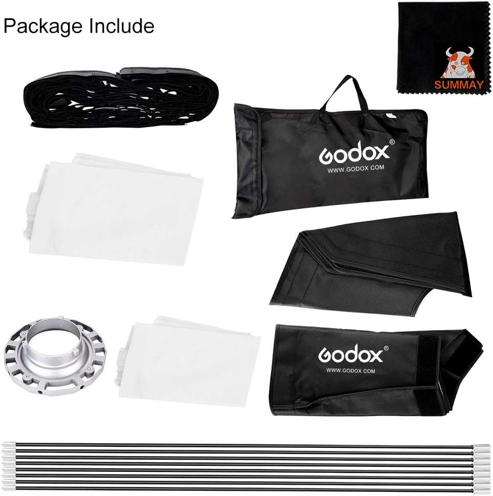 GODOX Grille Softbox 140cm Boîte à Lumière Octogonale Photographie Lumière avec Bowens Mount pour Portrait Produit Photographie Studio Flash Speedlight