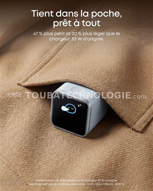 Anker Nano Charger 45W avec écran – Noir – 1 port USB-C